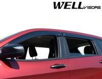 WellVisors - WellVisors Side Window Deflectors Jeep Cherokee 14-21 With Black Trim - Image 5