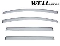 WellVisors Side Window Deflectors Nissan Leaf 11-17 Premium Series