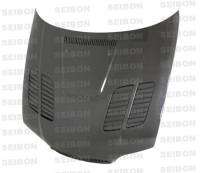 Seibon GTR-style carbon fiber hood for 2002-2005 BMW E46 2DR, LCI