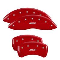 MGP Caliper Covers Red finish, Silver MGP for 2011-2014 BMW X6 / 2007-2013 BMW X5