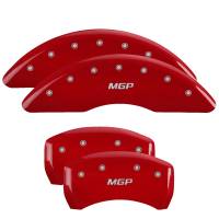 MGP Caliper Covers Red finish, Silver MGP for 2008-2019 BMW X6 / 2011-2018 BMW X5