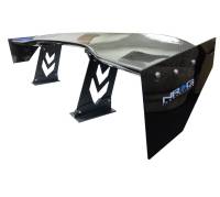 NRG Innovations - NRG Innovations Carbon Fiber Spoiler - Universal (59in.) NRG Logo Large End Plates - Image 2