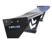 NRG Innovations - NRG Innovations Carbon Fiber Spoiler - Universal (59in.) NRG Logo Large End Plates - Image 3