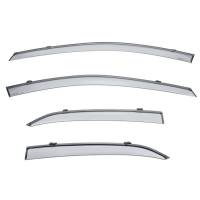 WellVisors Side Window Deflectors Toyota Camry 2018+ with Black Trim