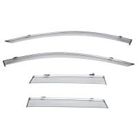 WellVisors Side Window Deflectors Volvo XC60 2018+ With Chrome Trim