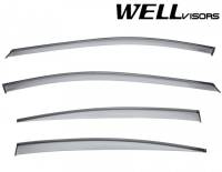 WellVisors Side Window Deflectors Chevrolet Cruze 16-19 with Black trim