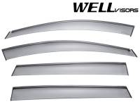 WellVisors Side Window Deflectors Toyota RAV4 13-18 With Black Trim