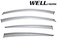 WellVisors Side Window Deflectors Buick Regal 11-17 With Chrome Trim