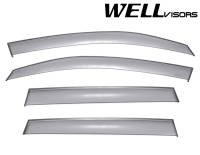 WellVisors Side Window Deflectors Subaru Forester 14-18 With Black Trim