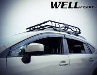 WellVisors - WellVisors Side Window Deflectors Subaru XV Crosstrek 13-17 With Black Trim - Image 5