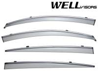 WellVisors Side Window Deflectors Buick LaCrosse 10-16 With Chrome Trim