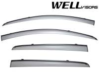 WellVisors Side Window Deflectors Chevrolet Spark 13-15 With Black Trim