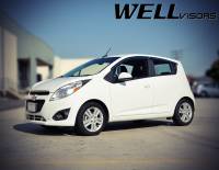 WellVisors - WellVisors Side Window Deflectors Chevrolet Spark 13-15 With Black Trim - Image 4