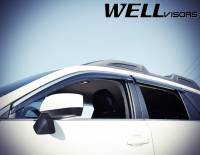 WellVisors - WellVisors Side Window Deflectors Subaru Outback 15-19 With Chrome Trim - Image 4