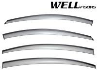 WellVisors Side Window Deflectors Chevrolet Cruze 11-15 With Black Trim