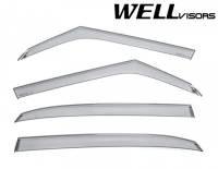 WellVisors Side Window Deflectors Fiat 500L 14-20 Premium Series