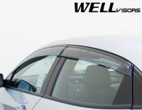 WellVisors - WellVisors Side Window Deflectors Honda Civic Hatchback 2017+ with Black Trim - Image 5