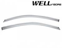 WellVisors Side Window Deflectors Honda Accord Coupe 13-17 with Chrome Trim