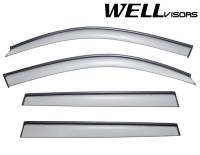 WellVisors Side Window Deflectors BMW F25 X3 11-16 With Black Trim