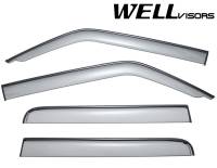 WellVisors Side Window Deflectors Jeep Patriot 07-17 With Black Trim