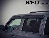 WellVisors - WellVisors Side Window Deflectors Jeep Patriot 07-17 With Black Trim - Image 7