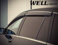 WellVisors - WellVisors Side Window Deflectors Mercedes Benz V251 R320 R350 R500 06-12 With Chrome Trim - Image 5