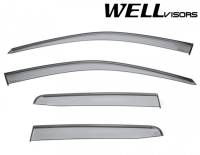 WellVisors Side Window Deflectors Honda Ridgeline 2017+ with Black Trim