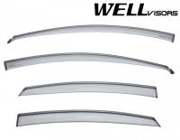 WellVisors Side Window Deflectors Hyundai Accent 2012-2017 sedan with black trim