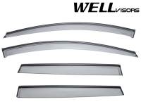 WellVisors Side Window Deflectors Volvo XC60 10-17 With Black Trim