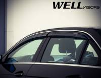 WellVisors - WellVisors Side Window Deflectors Mercedes Benz W212 E-Class E200 E250 E300 E350 E400 E500 E550 10-16 With Black Trim - Image 5