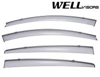 WellVisors Side Window Deflectors HONDA HRV 16-21 With Black Trim