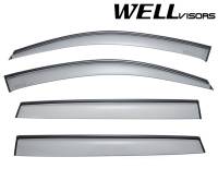 WellVisors - WellVisors Side Window Deflectors Acura MDX 07-13 With Black Trim - Image 2