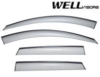 WellVisors Side Window Deflectors Mazda CX-5 13-16 With Black Trim