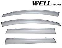 WellVisors Side Window Deflectors Mazda CX-9 07-15 With Chrome Trim