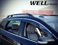 WellVisors - WellVisors Side Window Deflectors Mazda CX-9 07-15 With Chrome Trim - Image 5