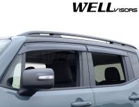 WellVisors - WellVisors Side Window Deflectors Jeep Renegade 15-21 with black trim - Image 5