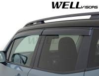 WellVisors - WellVisors Side Window Deflectors Jeep Renegade 15-21 with black trim - Image 7