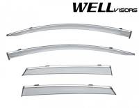 WellVisors - WellVisors Side Window Deflectors Lincoln MKC 15-19 With Chrome Trim - Image 1