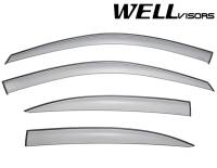 WellVisors Side Window Deflectors Mercedes Benz W211 E-Class 03-09 Sedan Premium Series