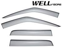 WellVisors Side Window Deflectors Land Rover Range Rover Sport 06-13 With Black Trim