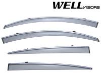 WellVisors Side Window Deflectors Lexus GS300 GS350 GS430 GS450h GS460 06-11 With Chrome Trim