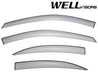 WellVisors Side Window Deflectors Mercedes Benz W203 C-Class 01-07 Sedan Premium Series