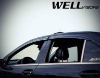 WellVisors - WellVisors Side Window Deflectors Mercedes Benz W203 C-Class 01-07 Sedan Premium Series - Image 5