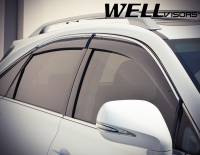 WellVisors - WellVisors Side Window Deflectors Lexus RX350 RX450h 10-15 With Chrome Trim - Image 5