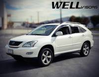 WellVisors - WellVisors Side Window Deflectors Lexus RX330 RX350 RX400h 04-09 With Black Trim - Image 3