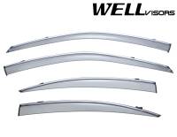 WellVisors Side Window Deflectors Lexus ES350 07-12 With Chrome Trim