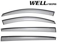 WellVisors Side Window Deflectors Kia Sportage 11-16 With Black Trim