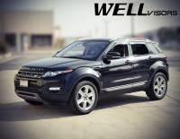 WellVisors - WellVisors Side Window Deflectors Land Rover Range Rover Evoque 12-21 With Chrome Trim - Image 2