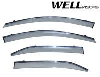 WellVisors - WellVisors Side Window Deflectors Toyota Camry 07-11 With Chrome Trim - Image 1