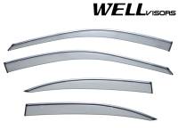 WellVisors Side Window Deflectors Lexus ES300 ES330 02-06 With Chrome Trim